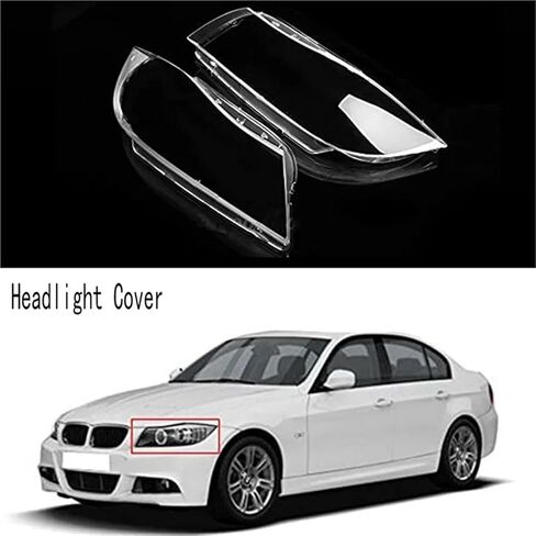 1 PCS Car Right Transparent Headlight Cover Head Light Lamp Shell Lens Parts Accessories Compatible for BMW 3-Series E90 E91 2005-2011 in Saudi Arabia