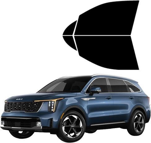 مجموعة ألوان مسبقة القطع من فيلم كربون نانو لسيارة Kia Sorento 4DR SUV 2021-2025 للسائق والركاب التي تعمل بنظام Windows مقطوعة حسب الطلب لتناسب نوافذك (15% الكل) in Kuwait
