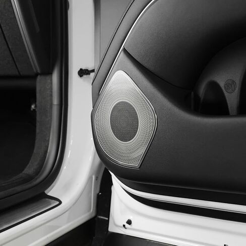 YOUTOOCAR Stainless Steel Door Speaker Decoration Cover Trim Compatible with Hyundai Palisade 2026 Accessories (Silver) in Saudi Arabia