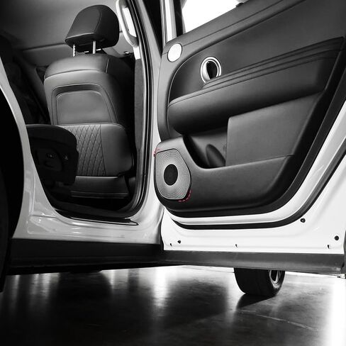 YOUTOOCAR Stainless Steel Door Speaker Decoration Cover Trim Compatible with Hyundai Palisade 2026 Accessories (Silver) in Saudi Arabia