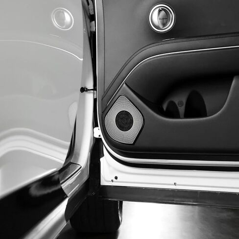 YOUTOOCAR Stainless Steel Door Speaker Decoration Cover Trim Compatible with Hyundai Palisade 2026 Accessories (Silver) in Saudi Arabia