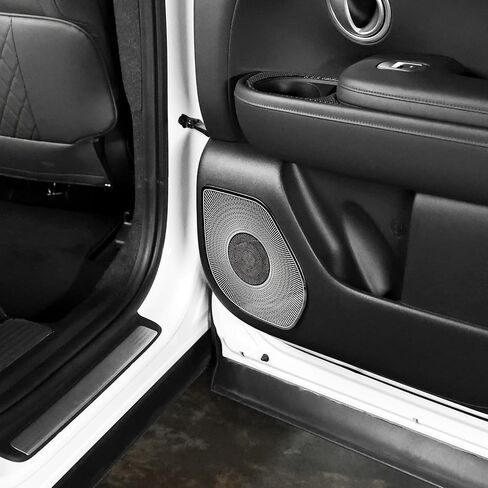 YOUTOOCAR Stainless Steel Door Speaker Decoration Cover Trim Compatible with Hyundai Palisade 2026 Accessories (Silver) in Saudi Arabia