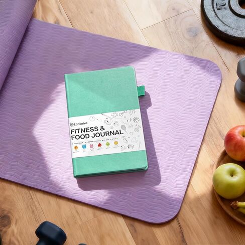 Food Journal & Workout Log Book: Daily Fitness Tracker & Food Diary with Calorie Counter | Exercise Planner Fitness Journal for Gym, Yoga, Weight Loss Goals | Workout Essentials for Women & Men, Green in Saudi Arabia
