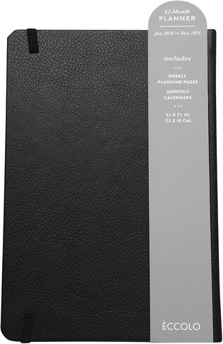 WORLD TRAVELER 2026 Planner - 6x8 Inch Weekly and Monthly Calendar Planner Agenda Book with Bookmark & Ribbon for School and Office, Size 6X8, Blue & Navy in Saudi Arabia