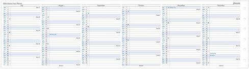 Filofax Calendar Diary Refill, Pocket Size, Vertical Year Planner, White Paper, English, 2026 (C68202-26) in Saudi Arabia