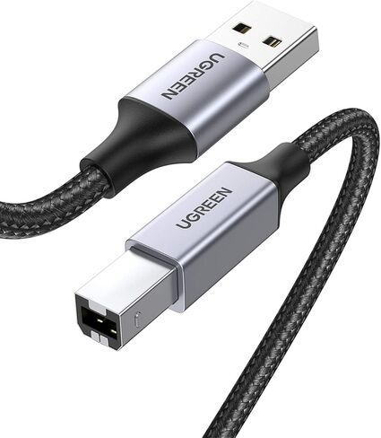 UGREEN Printer Cable, 6 FT USB A to B, Nylon Braided USB B Cord in Saudi Arabia