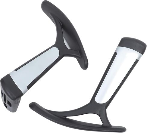 NUOBESTY 2pcs Ergonomic Plastic Armrests for Office and Gaming Chairs Comfortable Replacement Arm Rest for Extended Use Easy Installation Versatile Compatibility for Home and Work Settings in Saudi Arabia