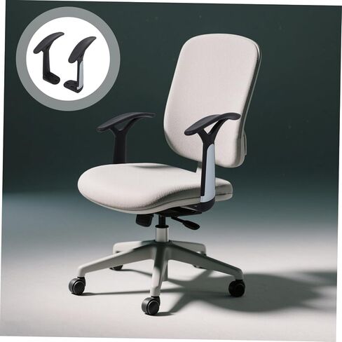 NUOBESTY 2pcs Ergonomic Plastic Armrests for Office and Gaming Chairs Comfortable Replacement Arm Rest for Extended Use Easy Installation Versatile Compatibility for Home and Work Settings in Saudi Arabia