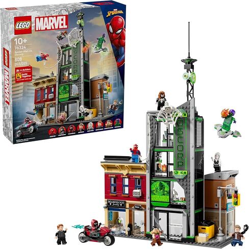 LEGO Marvel Spider-Man vs. Oscorp Building Toy - Pretend Play Set W/8 Toy Minifigures for Boys & Girls, Ages 10+ - Super Hero Building Blocks for Preteens Idea for Birthdays - 76324 in Saudi Arabia