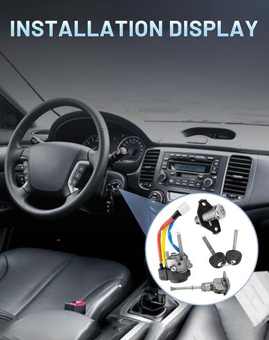Ignition Lock Cylinder with 2 Keys and Switch Ignition Switch Door Lock Cylinder Driver Side Compatible with Hyundai Elantra 2011-2016 1.8L 2.0L, Replace# 81970-3XA00 81910-3XA00 in Saudi Arabia