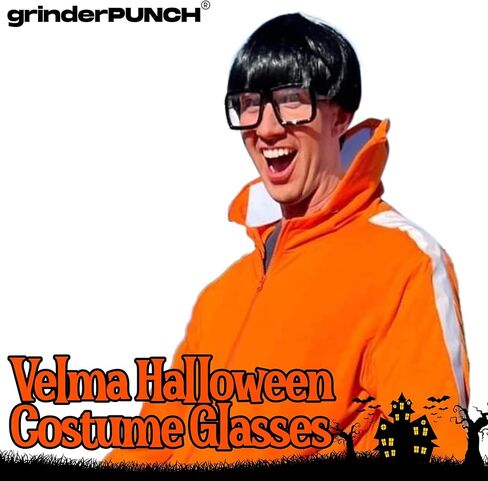 XL Oversized Black Nerd Clear Glasses - Men and Women - Square Costume in Kuwait