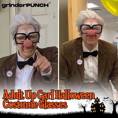 XL Oversized Black Nerd Clear Glasses - Men and Women - Square Costume in Kuwait