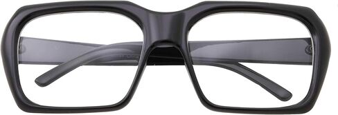 XL Oversized Black Nerd Clear Glasses - Men and Women - Square Costume in Kuwait