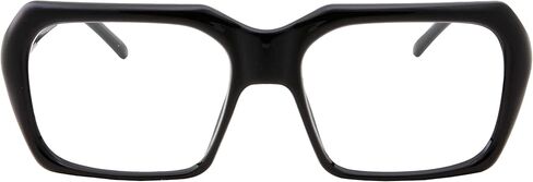 XL Oversized Black Nerd Clear Glasses - Men and Women - Square Costume in Kuwait