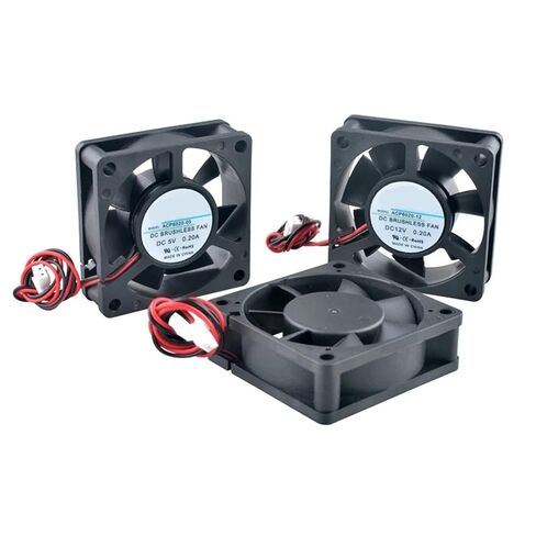 ACP6020 60mm 60x60x20mm Axial Cooling Fan 5V/12V/24V DC 2-Pin for Charger, Power Supply, Frequency Converter Cooling System(DC12V Oil Bearing) in Saudi Arabia