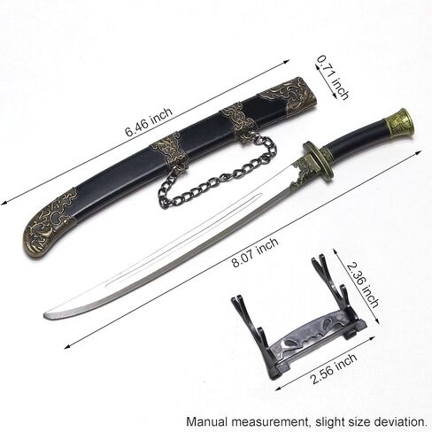 8-Inch Letter Opener with Protective Cover and Display Stand for Daily Mail and Desk Décor Bronze/Black in Saudi Arabia