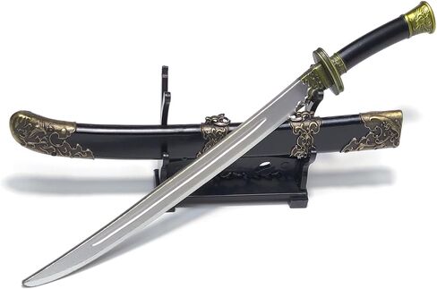 8-Inch Letter Opener with Protective Cover and Display Stand for Daily Mail and Desk Décor Bronze/Black in Saudi Arabia