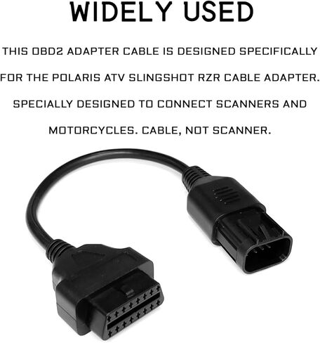 أداة تشخيص Polaris 8 دبوس إلى 16 دبوس محول موصل أنثى Obd2، أدوات تشخيص الدراجات النارية ATV، كابل أداة مسح ATV مناسب لـ Polaris Slingshot، RZR، ACE، Ranger، عام، رياضي in Saudi Arabia