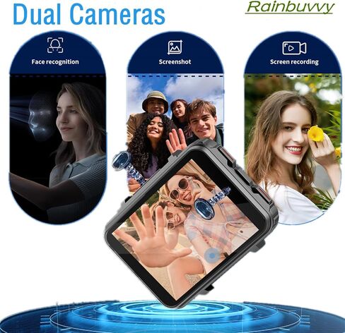 ساعة ذكية DM101 4G للرجال شاشة 2.41 بوصة Android 7.1 1GB RAM 16GB ROM 2080mAh هاتف ساعة مع معرف الوجه كاميرا مزدوجة بلوتوث GPS IP67 ساعة ذكية مقاومة للماء (أسود - 3GB+32GB) in Kuwait