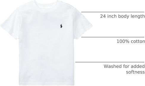 Polo Ralph Lauren Polo Boys Crew Neck Pony Logo T-Shirt (XL, Grey) in Saudi Arabia