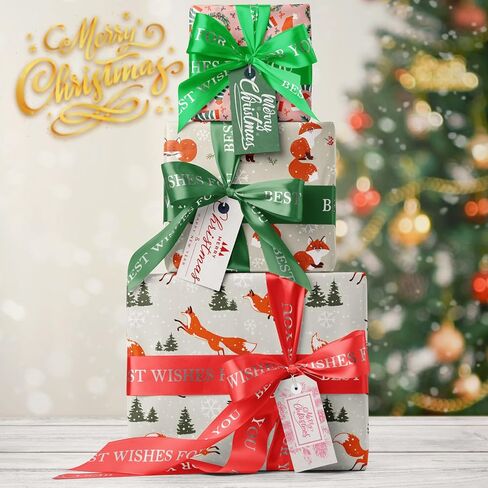 ورق تغليف عيد الميلاد الوردي من GIOLNIAY للأولاد والبنات والأطفال - غلاف هدايا لطيف للعطلات مع حيوان الكسلان واللاما والصبار وشجرة النخيل على اللون الوردي - 4 أوراق ضخمة، مقاس 28 بوصة × 40 بوصة لكل منها (31 قدمًا مربعة)، سهلة التخزين in Saudi Arabia