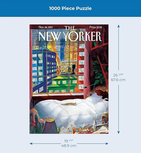 New York Puzzle Company - New Yorker Cat Nap - 1000 Piece Jigsaw Puzzle in Saudi Arabia