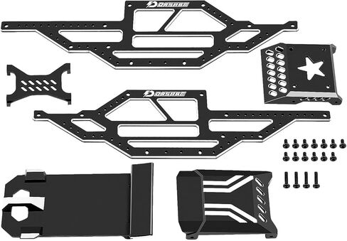 SCX24 Warthog LCG Chassis Frame Kit, Aluminum Body Shell Rocks Cage Buggy Chassis for 1/24 RC Rock Crawler SCX24 Gladiator Bronco, C10, JLU Models Upgrades Part in Saudi Arabia