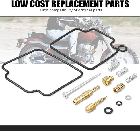 NICECNC NICECNC Carburator Carb Repair Rebuild Gasket Kit حزمة صيانة المكربن ​​المتوافقة مع Honda Rebel 250 CMX250C 1986-2012 in Kuwait