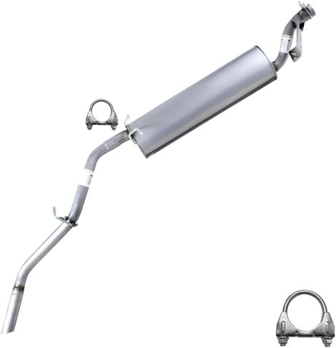 Northeastern Exhaust | Stainless Steel Direct Fit Exhaust Muffler Compatible for Nissan Xterra 2002-2004 3.3L | Free Clamps Included | Automotive Replacement Part in Saudi Arabia