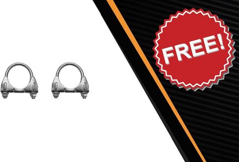 Northeastern Exhaust | Stainless Steel Direct Fit Exhaust Muffler Compatible for Nissan Xterra 2002-2004 3.3L | Free Clamps Included | Automotive Replacement Part in Saudi Arabia