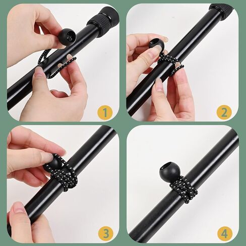 30 Pack 6-Inch Ball Bungee Cord Heavy Duty Bungie Cord Balls Canopy Tarp Tie Down Portable Bungee Balls for Secure Hoses, Ropes and Wires, Canopy, Tent (Black) in Saudi Arabia