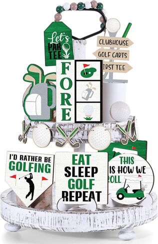 13 Pcs Baseball Tiered Tray Decor Baseball Wooden Decor Baseball Table Centerpieces Rustic Wooden Baseball Game Sign for Fans Baseball Theme Party Ceremony in Kuwait