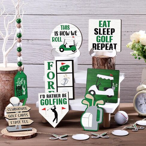 13 Pcs Baseball Tiered Tray Decor Baseball Wooden Decor Baseball Table Centerpieces Rustic Wooden Baseball Game Sign for Fans Baseball Theme Party Ceremony in Kuwait