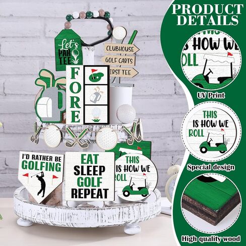 13 Pcs Baseball Tiered Tray Decor Baseball Wooden Decor Baseball Table Centerpieces Rustic Wooden Baseball Game Sign for Fans Baseball Theme Party Ceremony in Kuwait