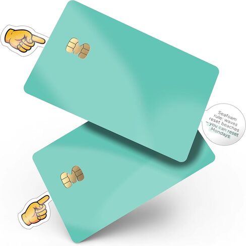Pure Colors Credit Card Skin with Chip – Debit Card Skin, Debit Card Sticker Cover, Credit Card Sticker, Credit Card Cover, Debit Card Cover, Credit Card Stickers Skin (Rich Black) in Saudi Arabia