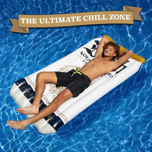Liquid Death Pool Float – Extra Large Inflatable Floatie for Pool, Beach & Lake, Durable Vinyl, 6 Feet Tall for Lounging in Saudi Arabia