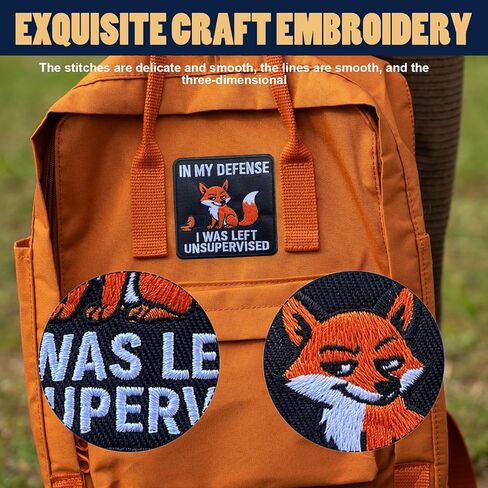 in My Defense I was Left Unsupervised 3" Embroidered Funny Morale Patch with Hook & Loop for Backpack, Jackets, Dog Vests & Tactical Bags in Saudi Arabia