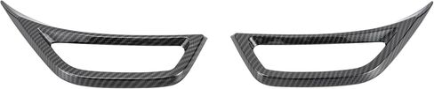 2PCS Wheel Eyebrow Side Air Conditioning Vent Outlet Cover Trim For 2018 Jeep Wrangler JL JT Wheel Fender Air Vent Inlet Trim Cover Decor (Carbon Fiber) in Kuwait