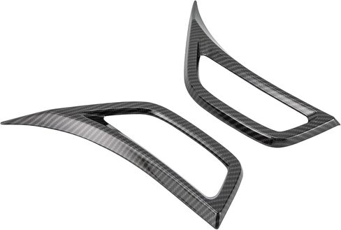 2PCS Wheel Eyebrow Side Air Conditioning Vent Outlet Cover Trim For 2018 Jeep Wrangler JL JT Wheel Fender Air Vent Inlet Trim Cover Decor (Carbon Fiber) in Kuwait