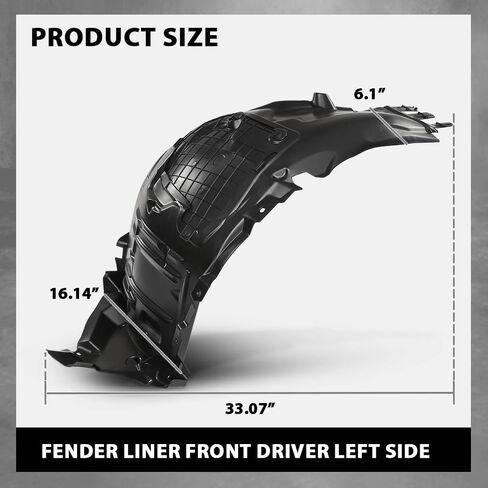 G-PLUS Fender Liner Front Driver and Passenger Side Compatible with Benz C300 2015-2021,Fit Benz C400 4Matic 2015 2056903401, 2056903301 in Saudi Arabia