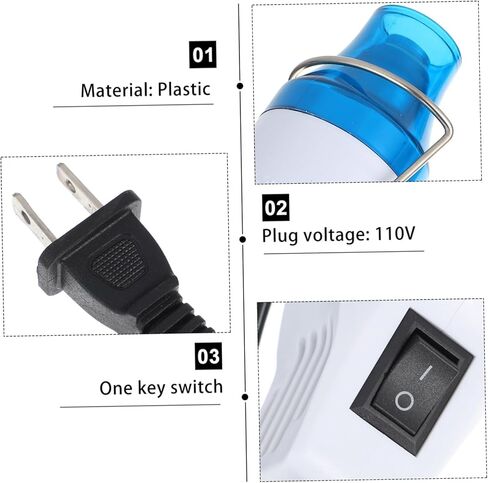 Angoily Hot Air Tool 110V Portable Heat Device for DIY Crafting Handheld Embossing and Heat Shrink Applications Suitable for Soft Clay and Rubber Stamps in Saudi Arabia