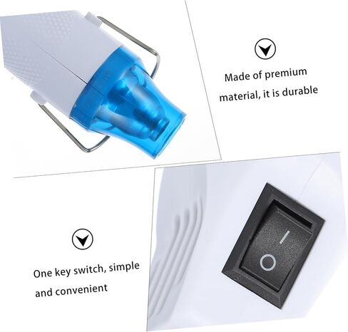 Angoily Hot Air Tool 110V Portable Heat Device for DIY Crafting Handheld Embossing and Heat Shrink Applications Suitable for Soft Clay and Rubber Stamps in Saudi Arabia