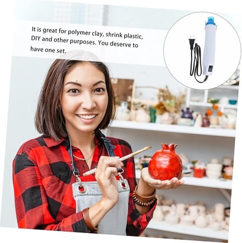 Angoily Hot Air Tool 110V Portable Heat Device for DIY Crafting Handheld Embossing and Heat Shrink Applications Suitable for Soft Clay and Rubber Stamps in Saudi Arabia