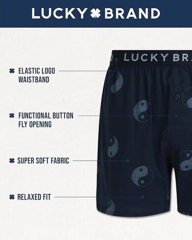 Lucky Brand Men's Boxer Shorts – 3 Pack Knitted Mens Underwear Boxers with Functional Fly - Classic Boxers for Men (S-XL) in Saudi Arabia