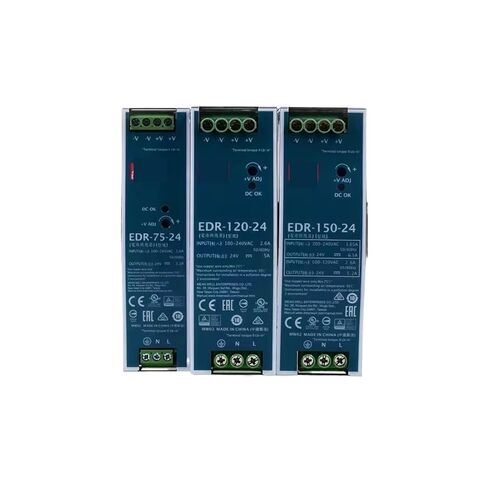 1 قطعة EDR-120 EDR-120-12 12V 10A EDR-120-24 24V 5A EDR-120-48 48V 2.5A 120W إخراج واحد السكك الحديدية الصناعية DIN (EDR-120-48 48V 2.5A) in Saudi Arabia