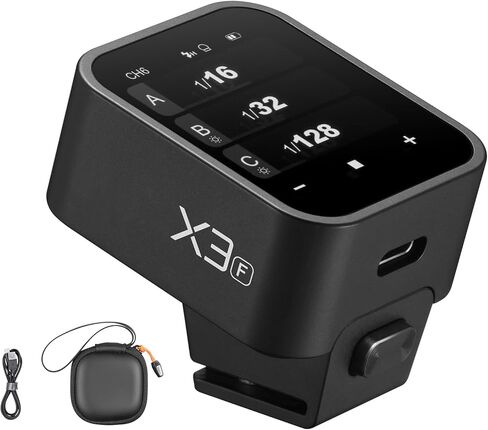 مشغل فلاش لاسلكي Godox X3N X3-N TTL لكاميرات نيكون، جهاز إرسال مشغل فلاش لاسلكي OLED TTL بشاشة تعمل باللمس، مع تحويل TCM، وضع الاستعداد 7 أيام (إصدار ترقية من Xpro-N/XproII-N/X2T-N) in Kuwait