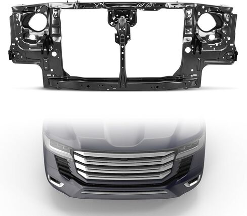 YHTAUTO دعم الرادياتير الأمامي مناسب لـ 2000-2001 Nissan Xterra، مجموعة دعم الرادياتير الأساسية من الفولاذ in Saudi Arabia
