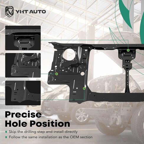 YHTAUTO Front Radiator Support Fit for Nissan Frontier 2003-2004, Radiator Core Support Assembly Steel in Saudi Arabia