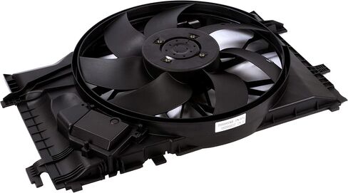 BOXI 600W Engine Cooling Fan Assembly for Mercedes Benz W203 W209 C230 C240 CLK320 2035000293 - 32 Inch, Air Cooled, 12V, Nylon, 4-Pin Connector, Fits Vehicles in Saudi Arabia