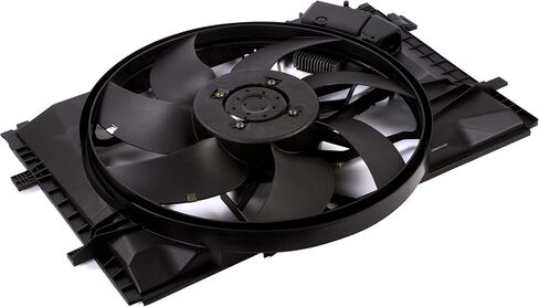 BOXI 600W Engine Cooling Fan Assembly for Mercedes Benz W203 W209 C230 C240 CLK320 2035000293 - 32 Inch, Air Cooled, 12V, Nylon, 4-Pin Connector, Fits Vehicles in Saudi Arabia